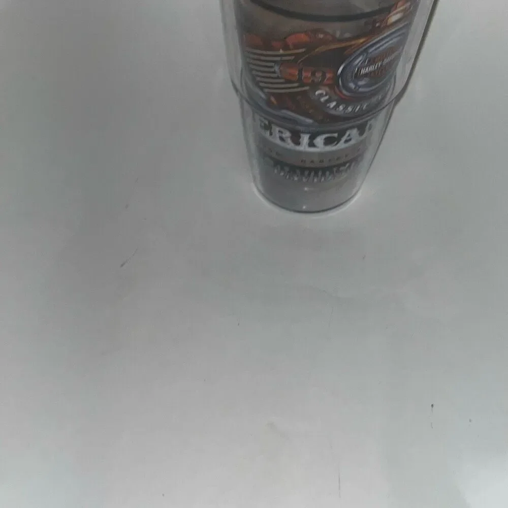 Tervis Harley Davidson Hot Cold Cup Travel Tumbler‎ Black Lid Clear 24 oz